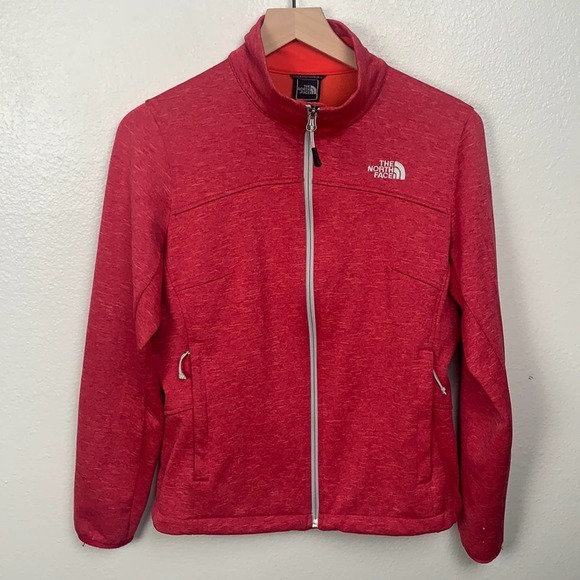 THE NORTH FACE Pink Heathered zip up jacket sz S - Picture 1 of 7